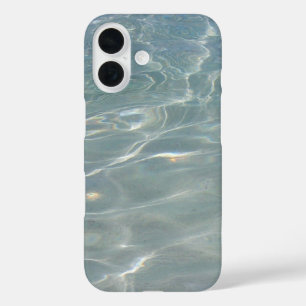 Caribisch Water Abstract Blauw Natuur iPhone 16 Hoesje