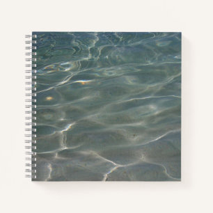 Caribisch Water Abstract Blauw Natuur Notitieboek