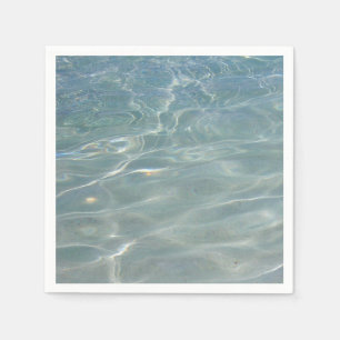 Caribisch Water Abstract Blauw Natuur Servet