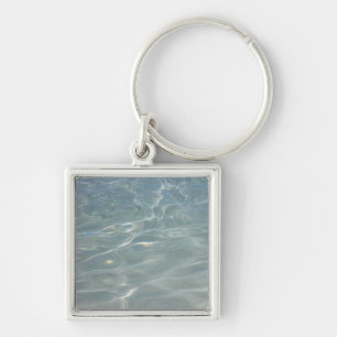 Caribisch Water Abstract Blauw Natuur Sleutelhanger