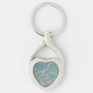 Caribisch Water Abstract Blauw Natuur Sleutelhanger
