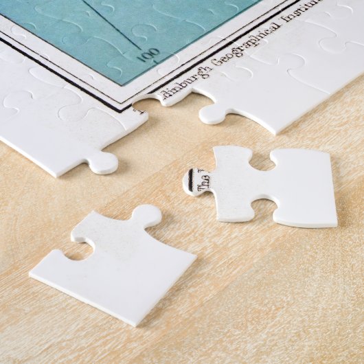 Caribisch / West-Indië, Oude gerestaureerde kaart. Legpuzzel (Zijkant)