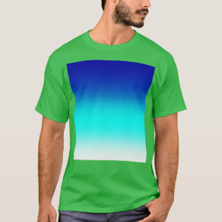Caribisch Zee Blauw Water Gradiënt Ombre T-shirt