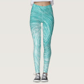 Caribisch Zee Swirl...... Leggings (Voorkant)