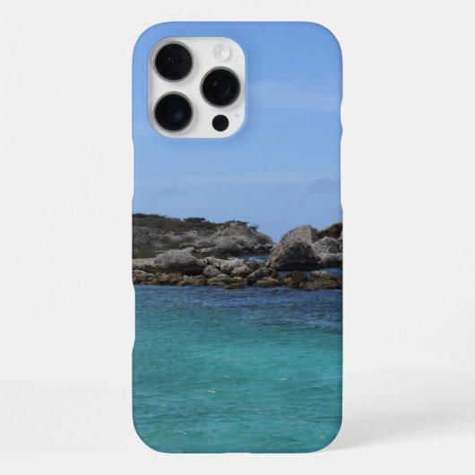 Caribisch zeegezicht iPhone hoesje (Achterkant)