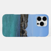 Caribisch zeegezicht iPhone hoesje (Achterkant horizontaal)