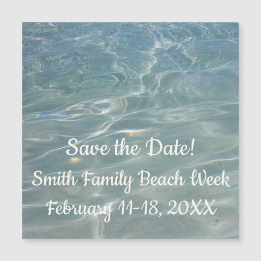 Caribische Abstracte waterblauwe Natuur (Voorkant)