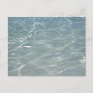 Caribische Abstracte waterblauwe Natuur Briefkaart