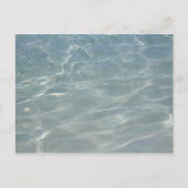 Caribische Abstracte waterblauwe Natuur Briefkaart (Voorkant)