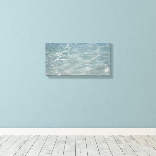 Caribische Abstracte waterblauwe Natuur Canvas Afdruk (Insitu (Houten vloer))