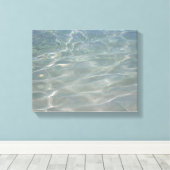 Caribische Abstracte waterblauwe Natuur Canvas Afdruk (Insitu (Houten vloer))