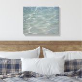 Caribische Abstracte waterblauwe Natuur Canvas Afdruk (Insitu (Slaapkamer))