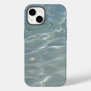 Caribische Abstracte waterblauwe Natuur Case-Mate iPhone 14 Hoesje