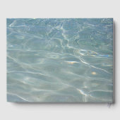 Caribische Abstracte waterblauwe Natuur Gastenboek (Achterkant)