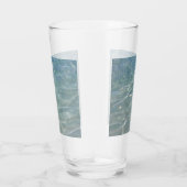 Caribische Abstracte waterblauwe Natuur Glas (Rechts)