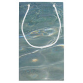 Caribische Abstracte waterblauwe Natuur Klein Cadeauzakje (Achterkant)