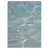 Caribische Abstracte waterblauwe Natuur Klembord (Achterkant)