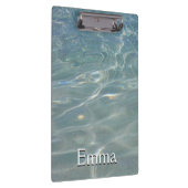 Caribische Abstracte waterblauwe Natuur Klembord (Rechts)