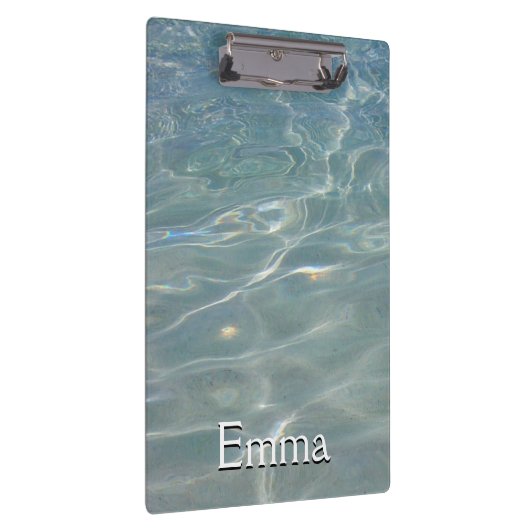 Caribische Abstracte waterblauwe Natuur Klembord (Rechts)