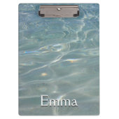 Caribische Abstracte waterblauwe Natuur Klembord (Voorkant)