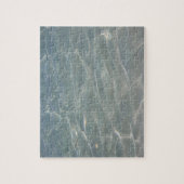 Caribische Abstracte waterblauwe Natuur Legpuzzel (Verticaal)