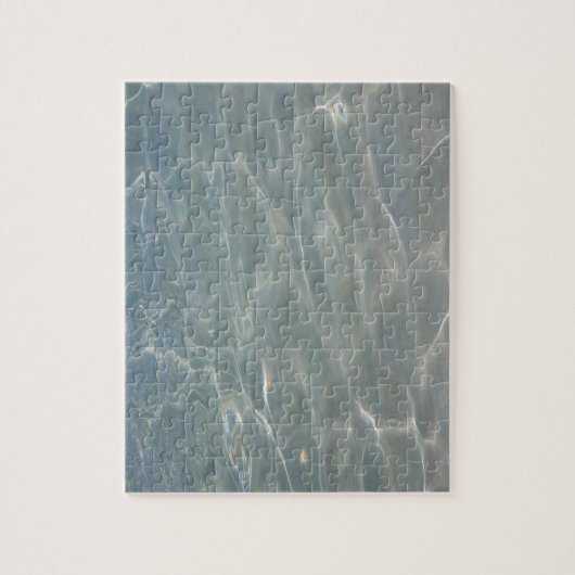 Caribische Abstracte waterblauwe Natuur Legpuzzel (Verticaal)