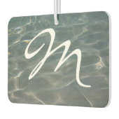 Caribische Abstracte waterblauwe Natuur Luchtverfrisser (Links)