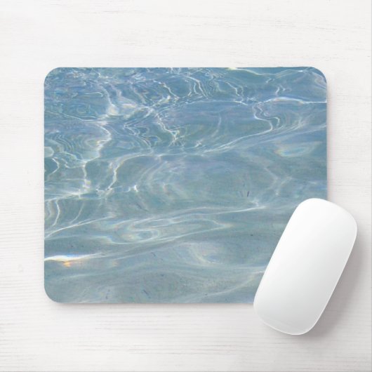 Caribische Abstracte waterblauwe Natuur Muismat (Met muis)