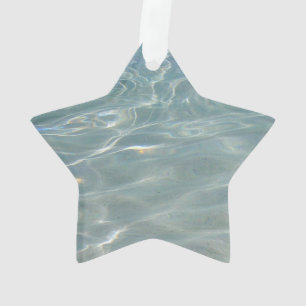 Caribische Abstracte waterblauwe Natuur Ornament