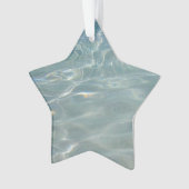 Caribische Abstracte waterblauwe Natuur Ornament (voorkant)