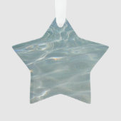 Caribische Abstracte waterblauwe Natuur Ornament (voorkant)