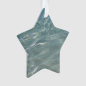 Caribische Abstracte waterblauwe Natuur Ornament (voorkant)