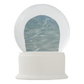 Caribische Abstracte waterblauwe Natuur Sneeuwbol (Achterkant)