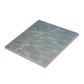 Caribische Abstracte waterblauwe Natuur Tegeltje (Zijkant)