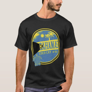 Caribische Bahama's Coco Cay Vintage Vakantie Trop T-shirt