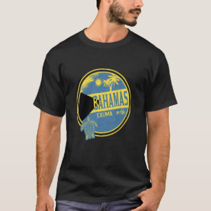 Caribische Bahama's Exuma Vintage Vakantie Tropisc T-shirt