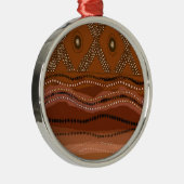 Caribische Batik - Klein Metalen Ornament (Rechts)