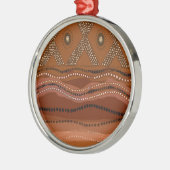 Caribische Batik - Klein Metalen Ornament (Links)