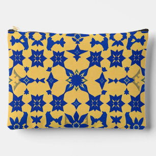 Caribische Blauwe Gouden Tegel Motief Patroon Azul Etui