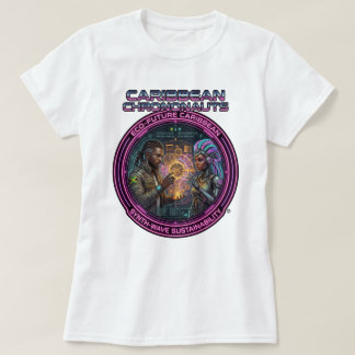 Caribische Chrononauten Eco Toekomst Duurzaamheid T-shirt