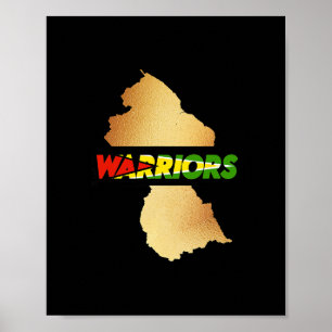 Caribische Cricket Guyana Warriors Guyaanse Cricke Poster