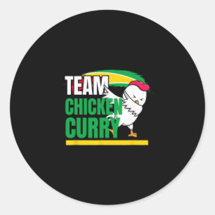 Caribische Cricket Kleding - Guyana En Trinidad Pa Ronde Sticker