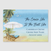Caribische cruise cabin decor deur marker (Voorkant)