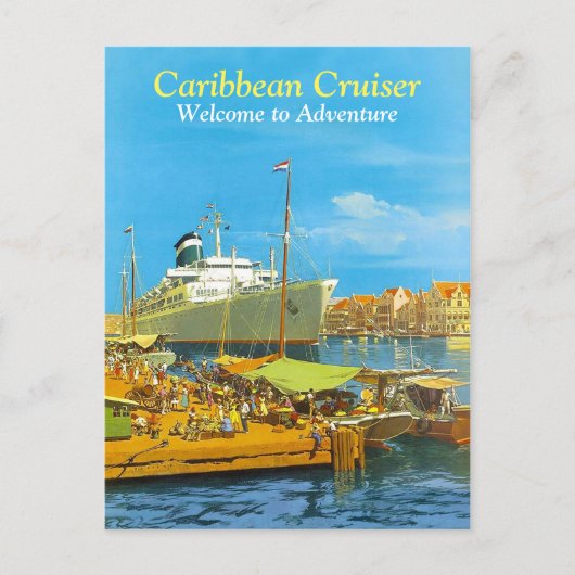 Caribische cruises briefkaart (Voorkant)