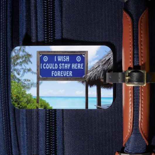 Caribische dromen bagagelabel (Voorkant Insitu 4)