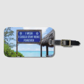 Caribische dromen bagagelabel (Voorkant (horizontaal))