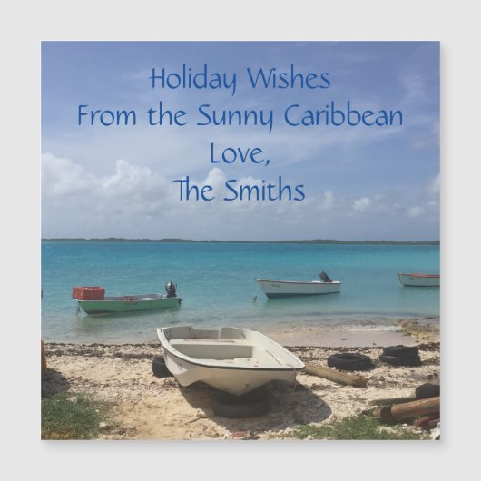 Caribische dromen Bonaire Vissersboten Oceaan  (Voorkant)