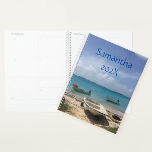 Caribische Droom Bonaire Vissersboten Oceaan Planner