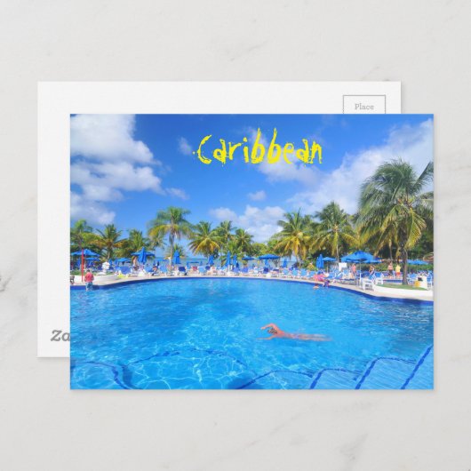 Caribische eilanden briefkaart (Voorkant / Achterkant)