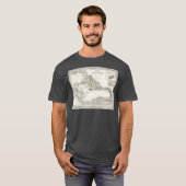 Caribische eilanden - kaart t-shirt (Voorkant volledig)